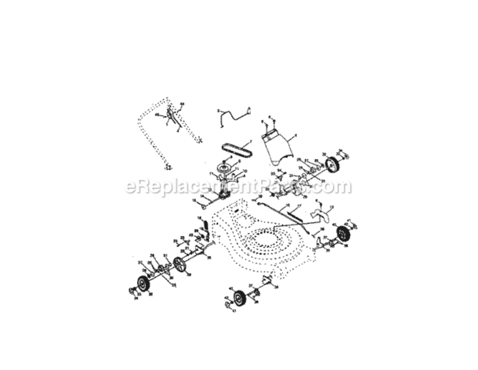 Page C Diagram and Parts List for 917377971  Craftsman Lawn Tractor
