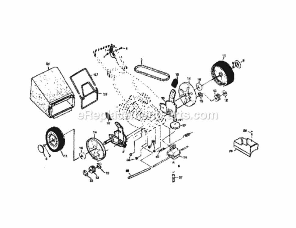 Page B Diagram and Parts List for 917377981  Craftsman Lawn Mower