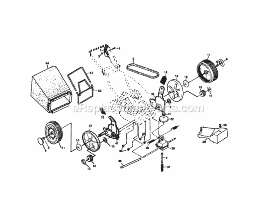 Page C Diagram and Parts List for 917377991  Craftsman Lawn Tractor