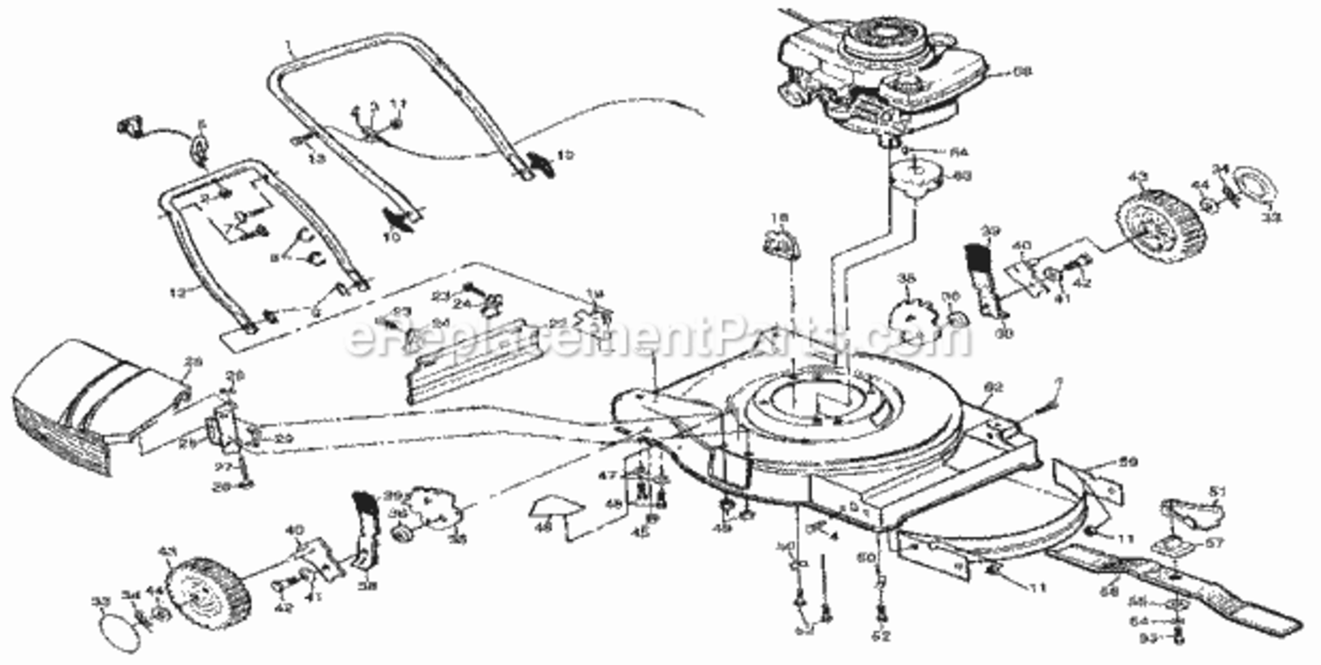 Page A Diagram and Parts List for 917378050  Craftsman Lawn Tractor