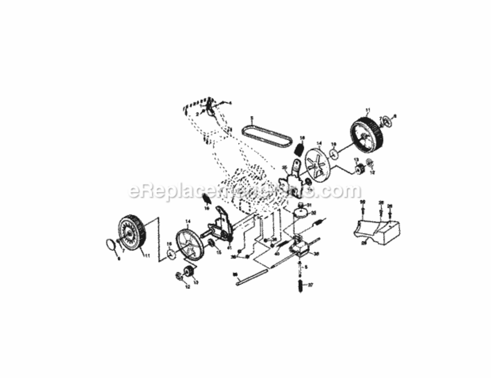 Page B Diagram and Parts List for 917378060  Craftsman Lawn Mower