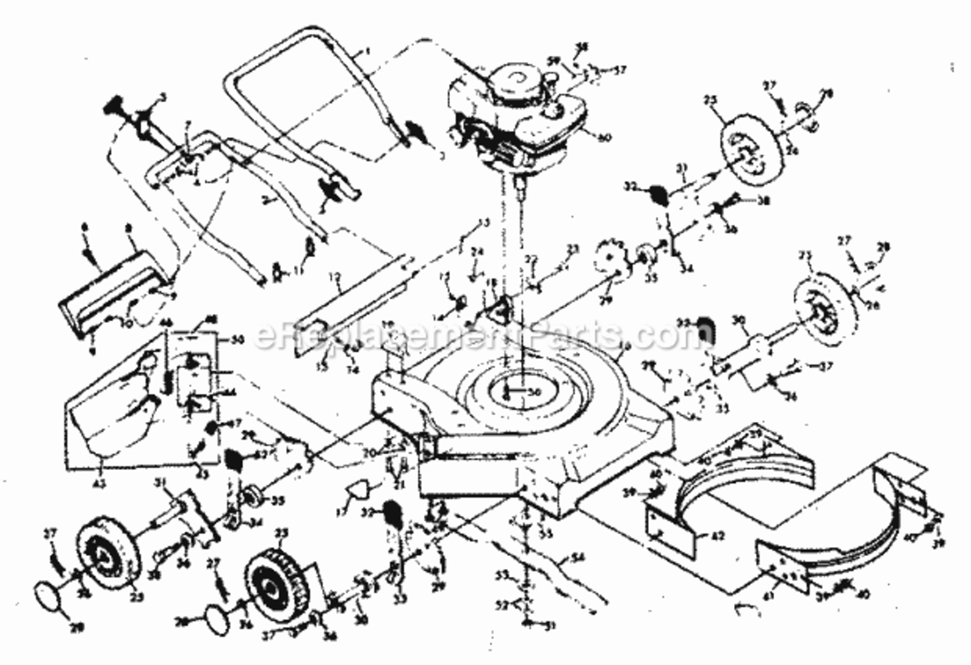Page A Diagram and Parts List for 917378121  Craftsman Lawn Tractor