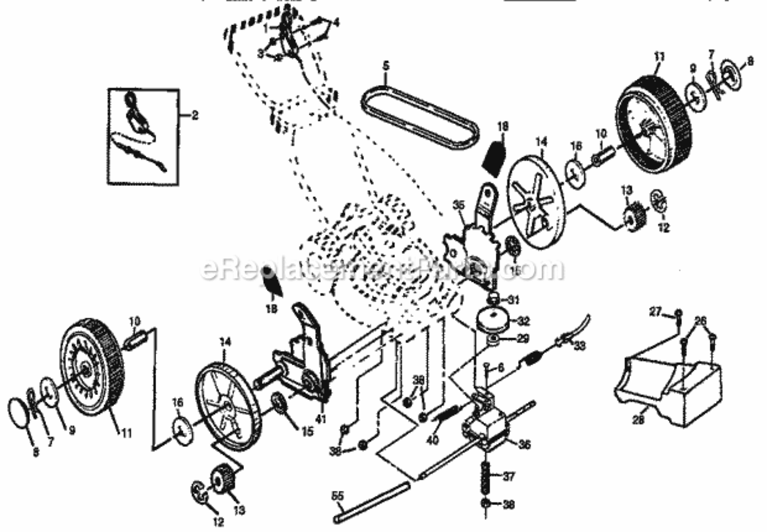 Page C Diagram and Parts List for 917378272  Craftsman Lawn Tractor