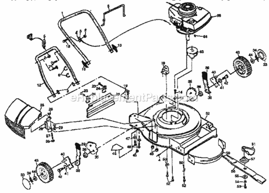 Page B Diagram and Parts List for 917378290  Craftsman Lawn Tractor