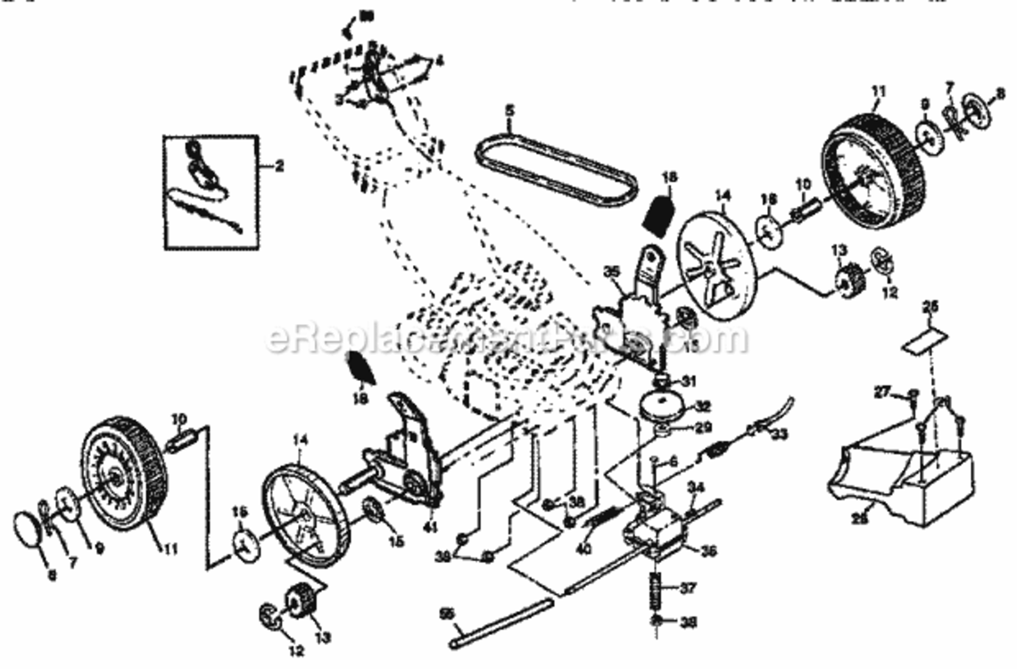 Page C Diagram and Parts List for 917378290  Craftsman Lawn Tractor