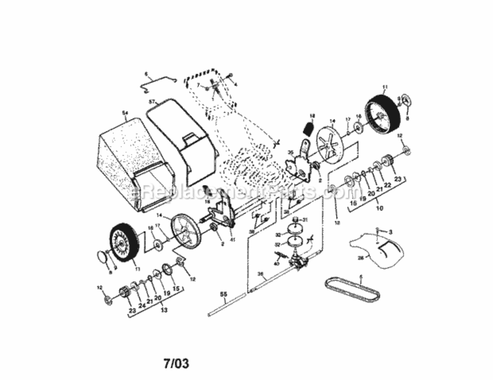 Page B Diagram and Parts List for 917378404  Craftsman Lawn Tractor