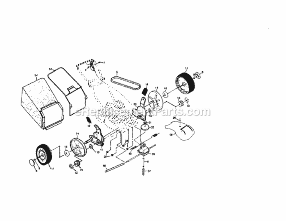 Page B Diagram and Parts List for 917378411  Craftsman Lawn Mower