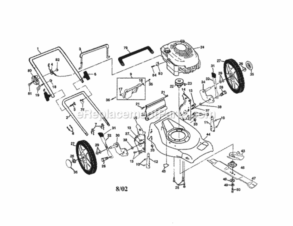 Page A Diagram and Parts List for 917378452  Craftsman Lawn Tractor