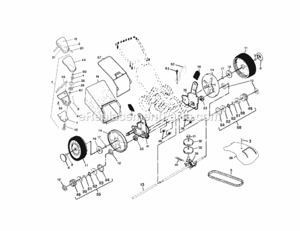 Page B Diagram and Parts List for 917378501  Craftsman Lawn Tractor