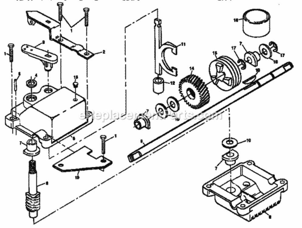 Page C Diagram and Parts List for 917378570  Craftsman Lawn Mower