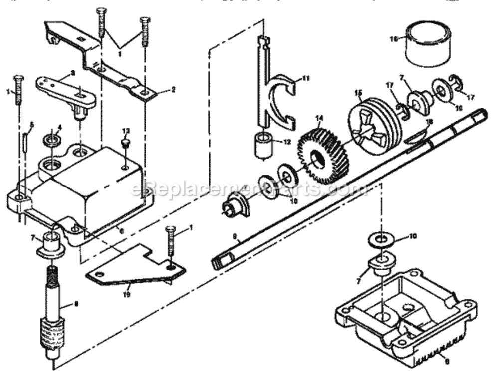 Page C Diagram and Parts List for 917378571  Craftsman Lawn Mower