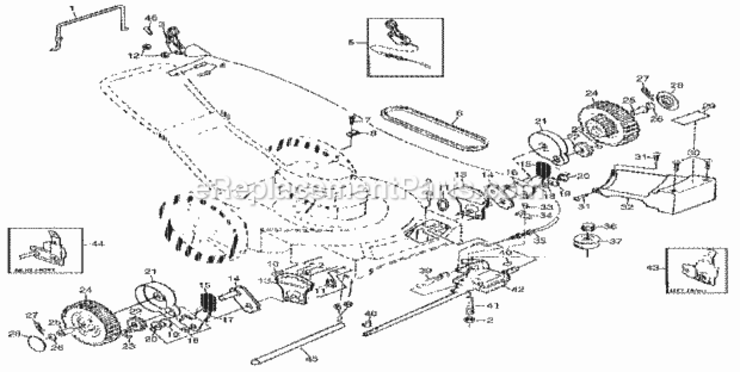 Page C Diagram and Parts List for 917378631  Craftsman Lawn Mower