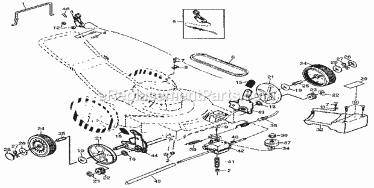 Page C Diagram and Parts List for 917378650  Craftsman Lawn Mower
