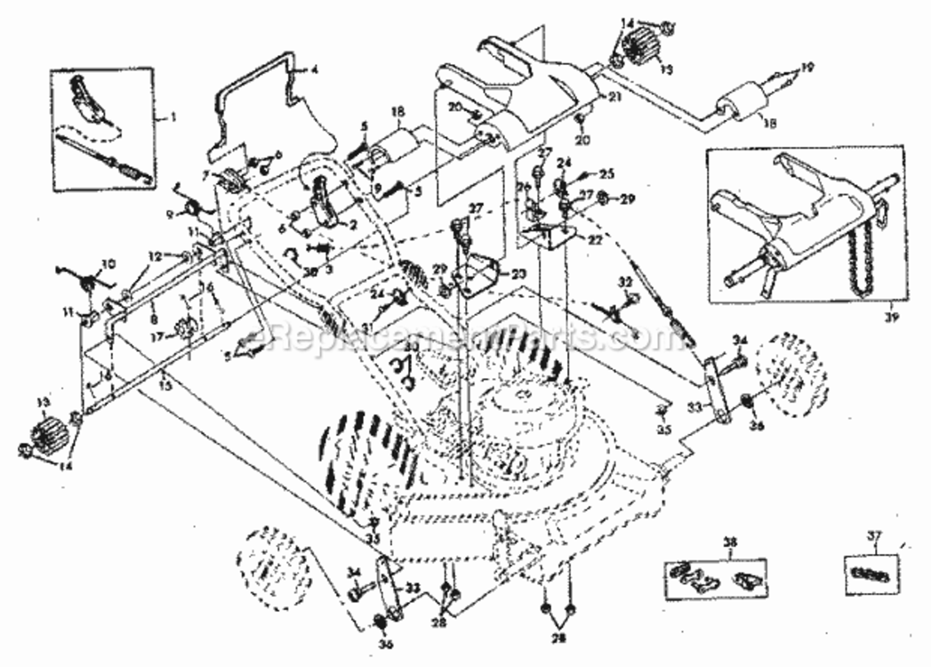 Page B Diagram and Parts List for 917378660  Craftsman Lawn Mower