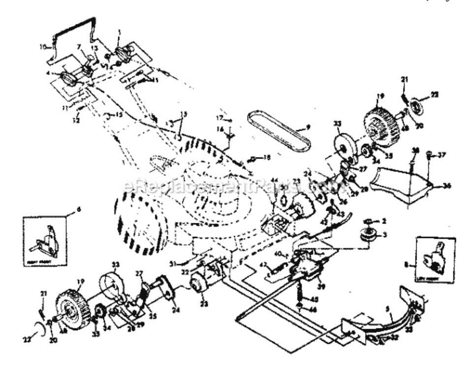 Page B Diagram and Parts List for 917378680  Craftsman Lawn Mower