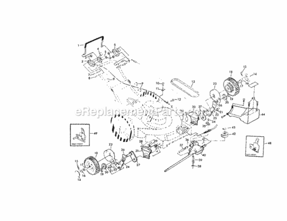 Page B Diagram and Parts List for 917378690  Craftsman Lawn Mower
