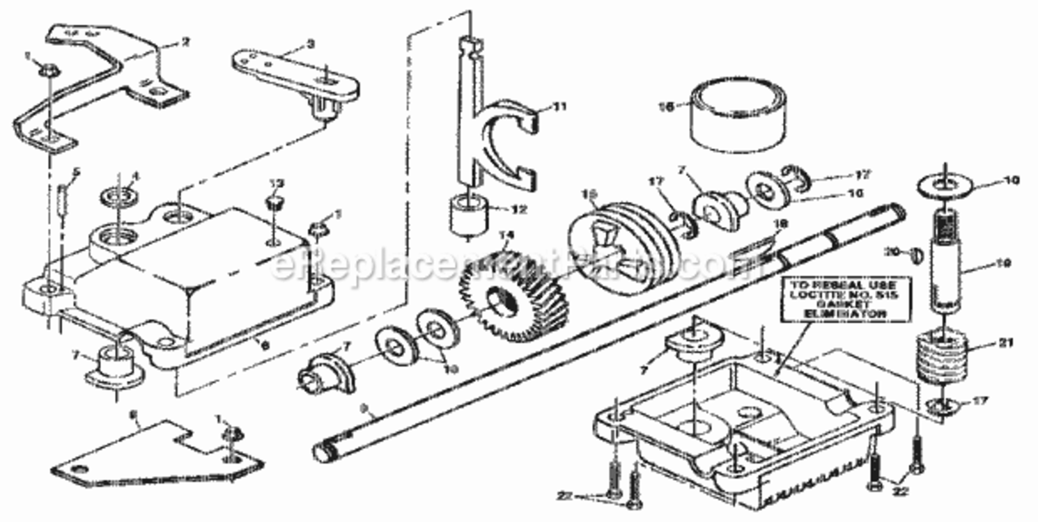 Page C Diagram and Parts List for 917378722  Craftsman Lawn Mower