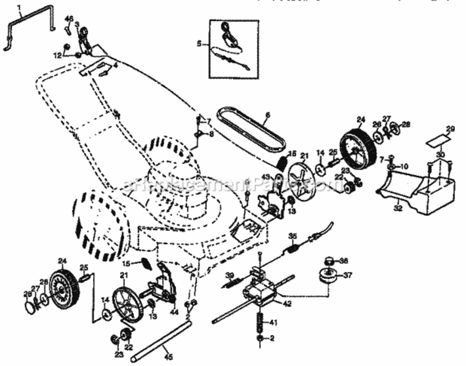 Page C Diagram and Parts List for 917378752  Craftsman Lawn Mower