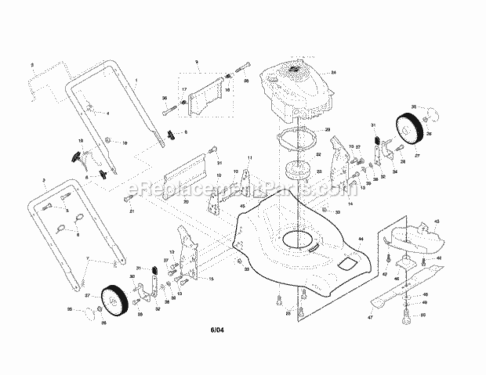 Page A Diagram and Parts List for 917378850  Craftsman Lawn Mower