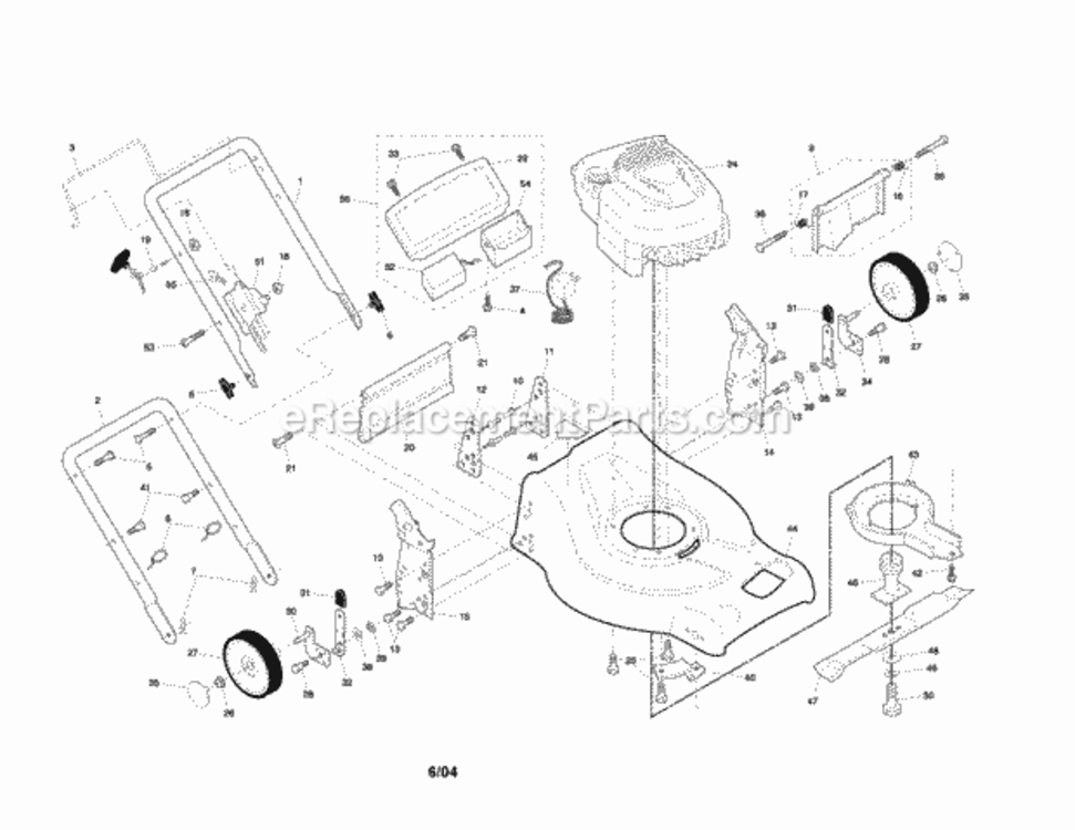 Page A Diagram and Parts List for 917378892  Craftsman Lawn Mower