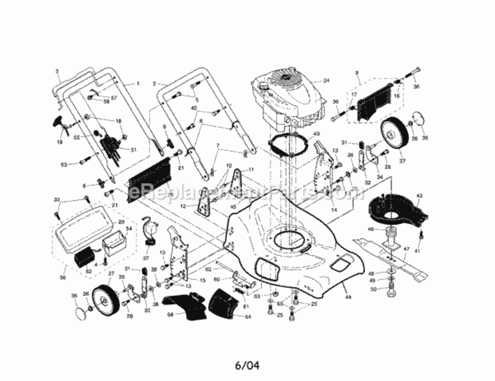 Page A Diagram and Parts List for 917378933  Craftsman Lawn Mower