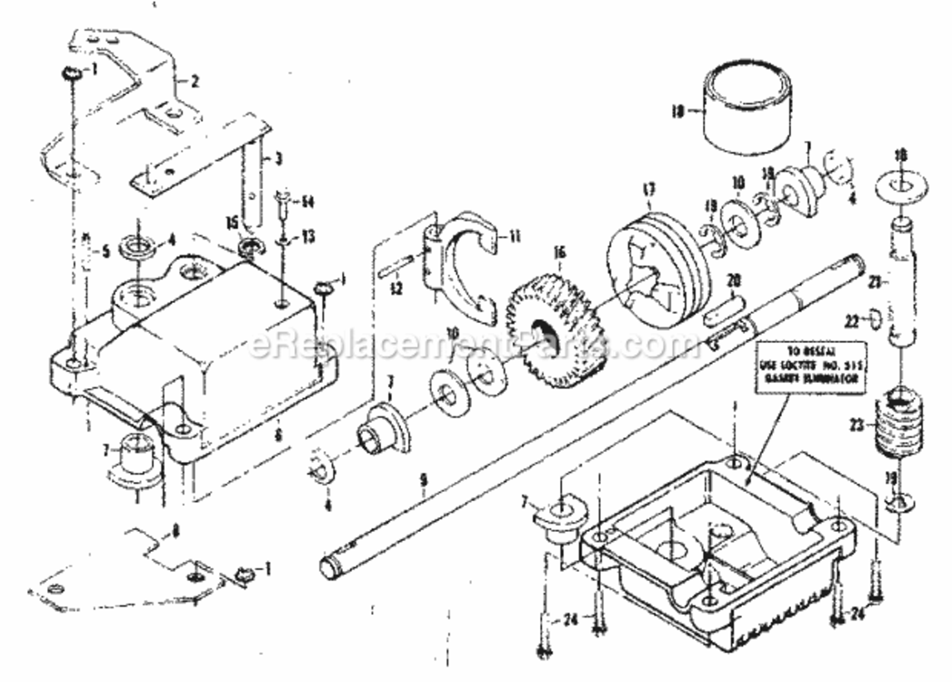 Page C Diagram and Parts List for 917379001  Craftsman Lawn Mower
