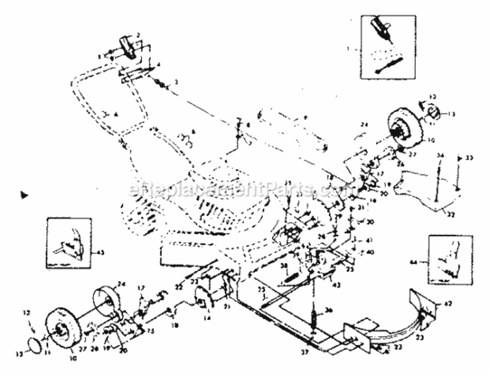 Page B Diagram and Parts List for 917379010  Craftsman Lawn Mower