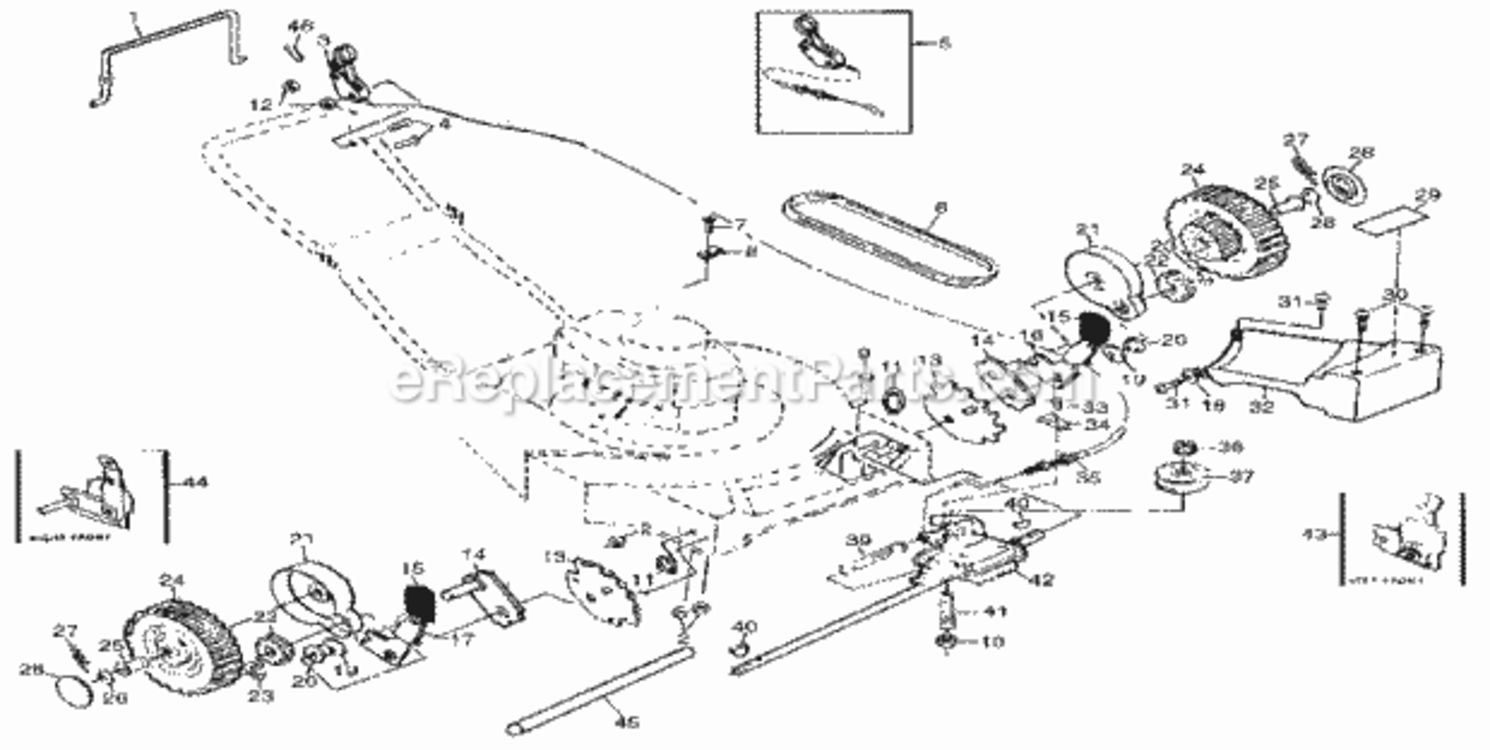 Page C Diagram and Parts List for 917379080  Craftsman Lawn Mower