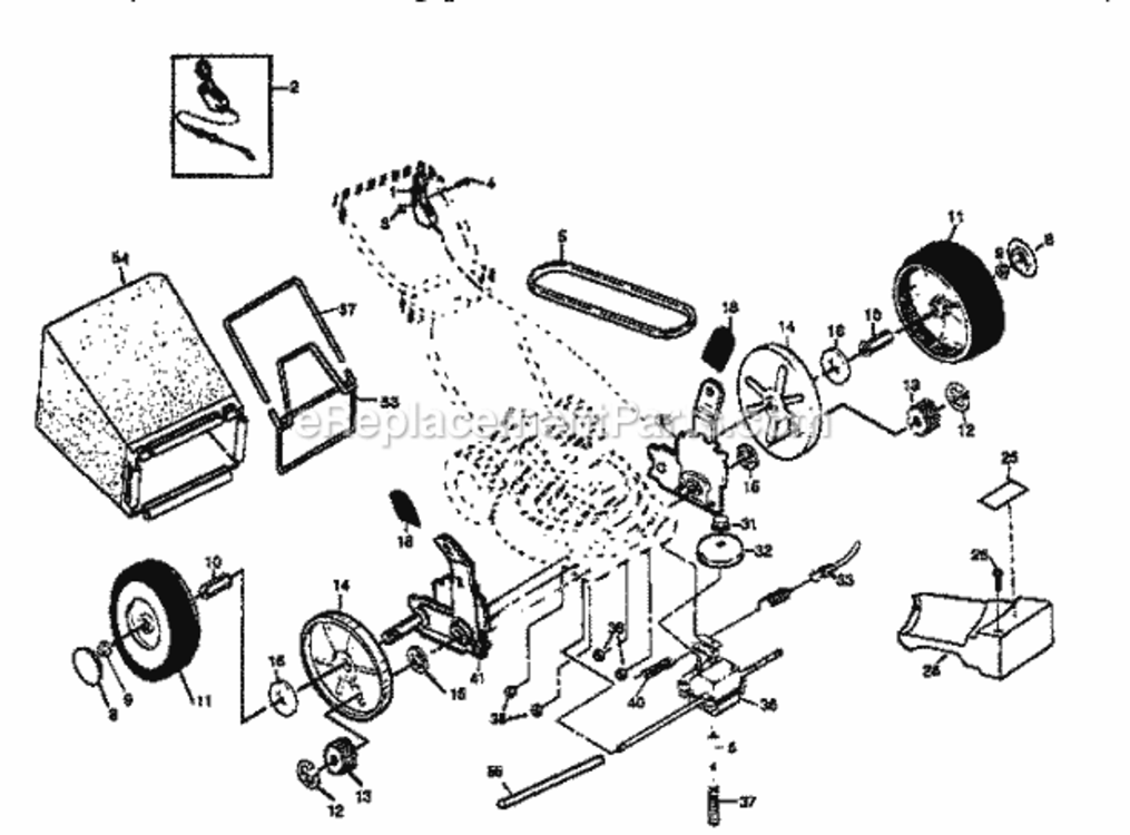 Page B Diagram and Parts List for 917379261  Craftsman Lawn Mower