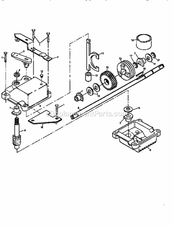 Page C Diagram and Parts List for 917379261  Craftsman Lawn Mower