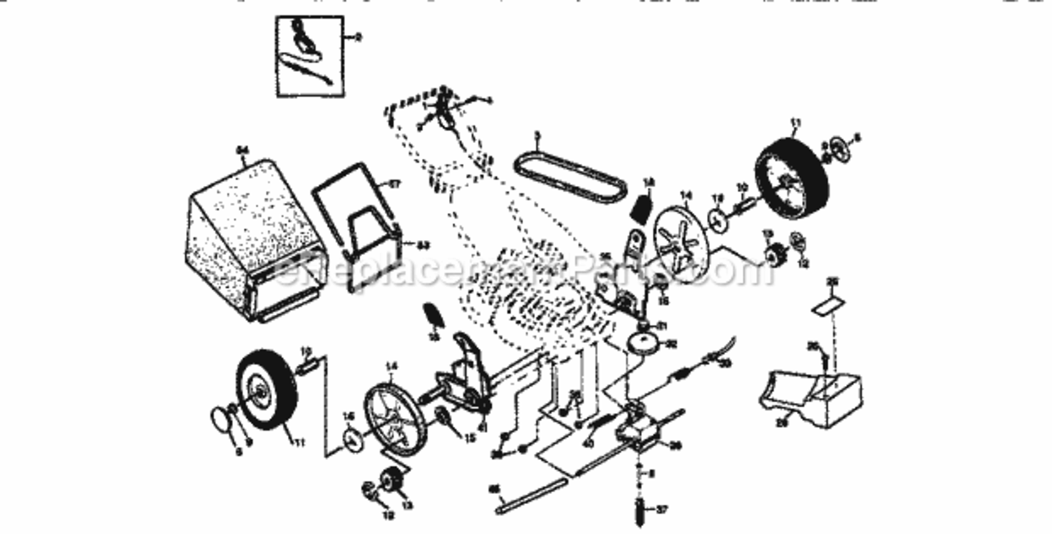 Page B Diagram and Parts List for 917379262  Craftsman Lawn Mower