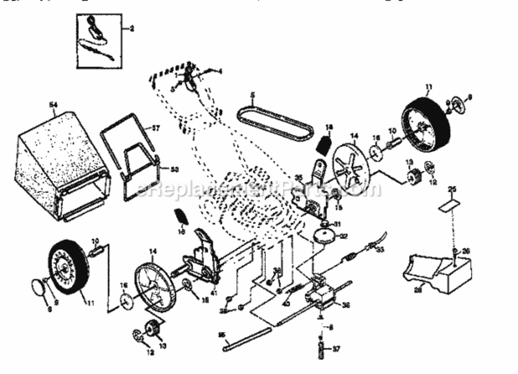 Page B Diagram and Parts List for 917379271  Craftsman Lawn Mower