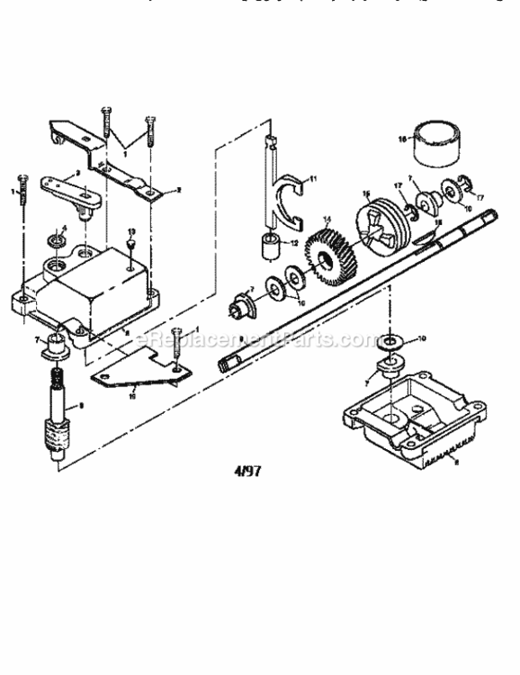 Page A Diagram and Parts List for 917379321  Craftsman Lawn Mower