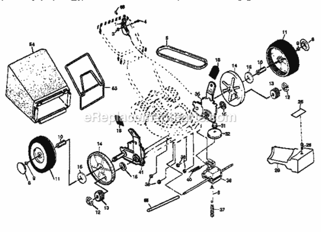 Page C Diagram and Parts List for 917379321  Craftsman Lawn Mower