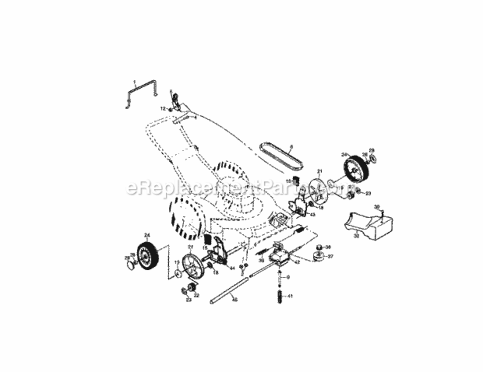 Page B Diagram and Parts List for 917379420  Craftsman Lawn Mower