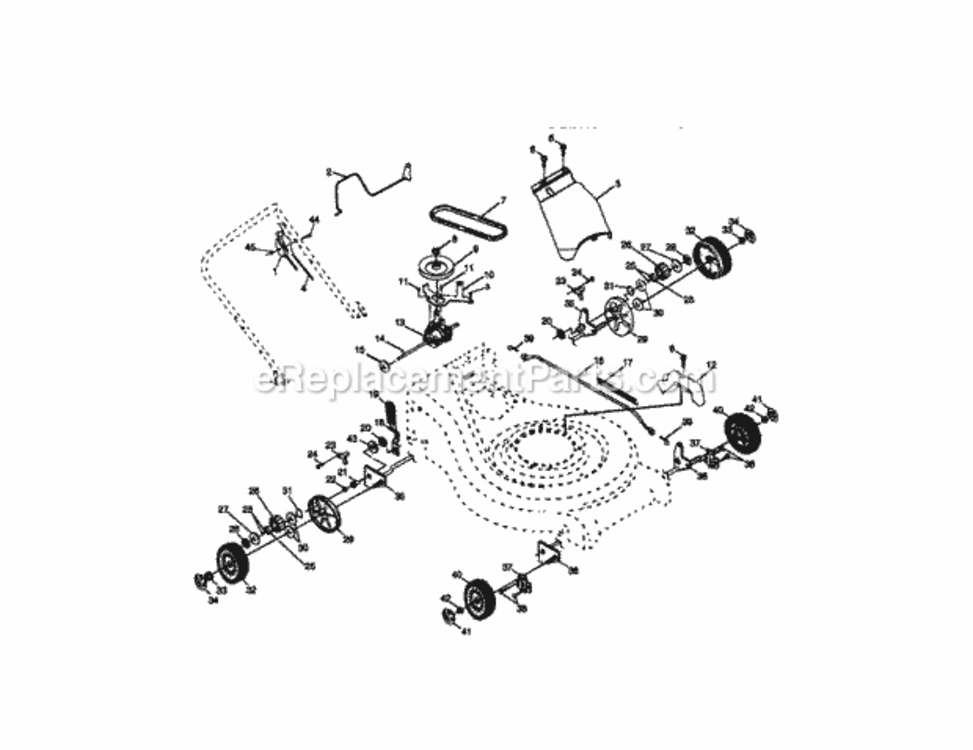 Page B Diagram and Parts List for 917379810  Craftsman Lawn Mower