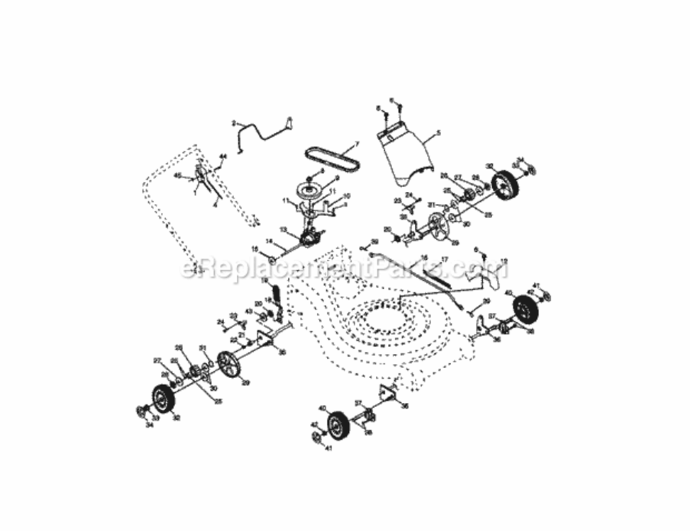 Page B Diagram and Parts List for 917379811  Craftsman Lawn Mower