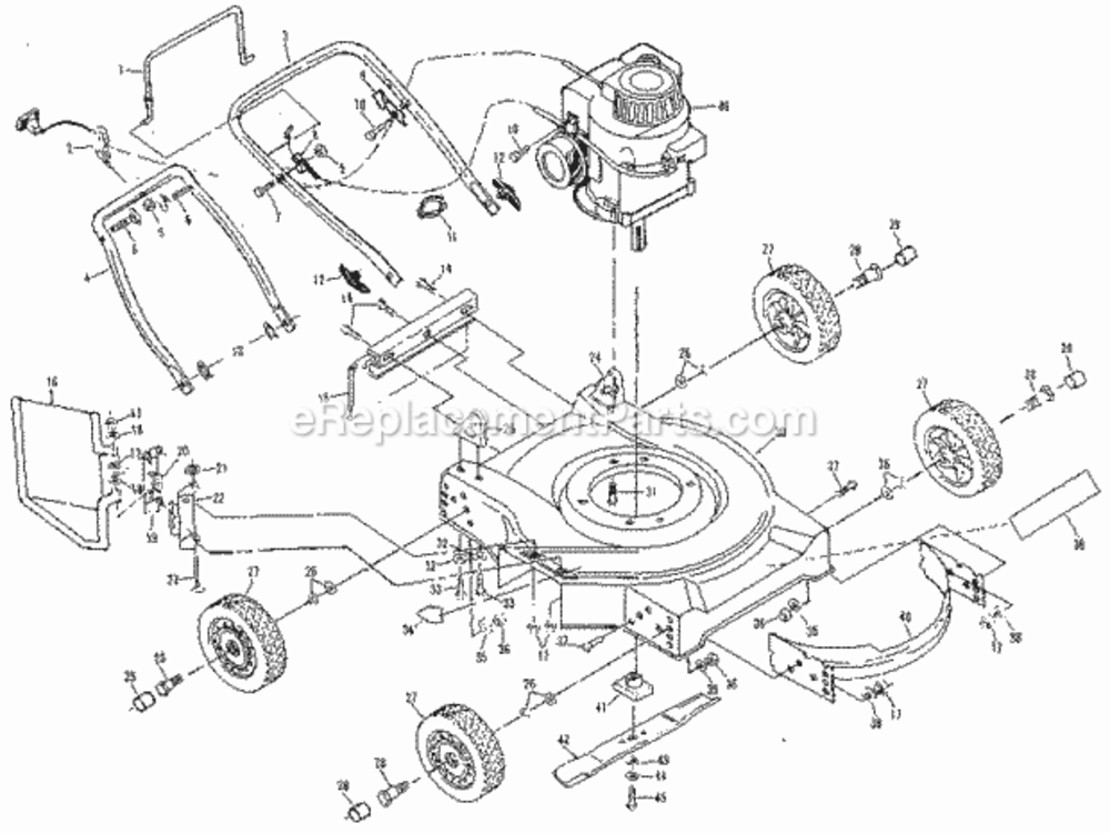Page A Diagram and Parts List for 917380280  Craftsman Lawn Mower