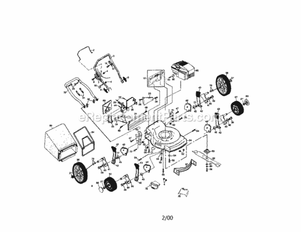 Page A Diagram and Parts List for 917381320  Craftsman Lawn Mower