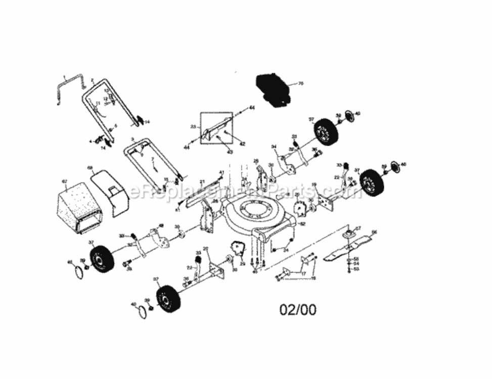 Page A Diagram and Parts List for 917388271  Craftsman Lawn Mower