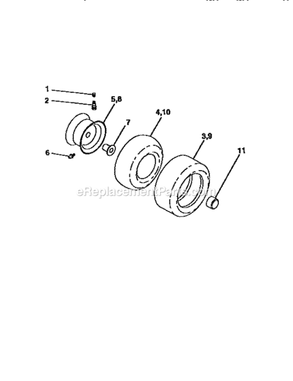 Page H Diagram and Parts List for 917446400  Craftsman Lawn Tractor