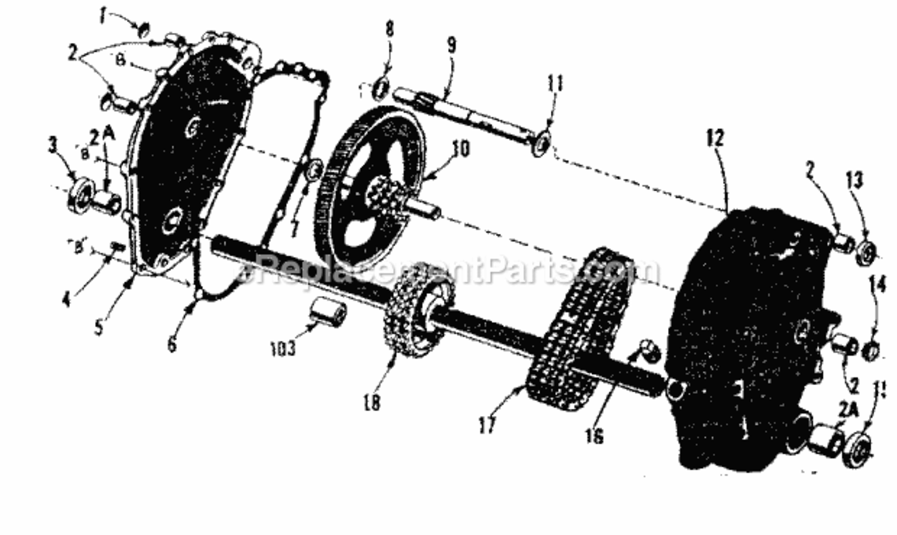 Page C Diagram and Parts List for 917575104  Craftsman Lawn Tractor