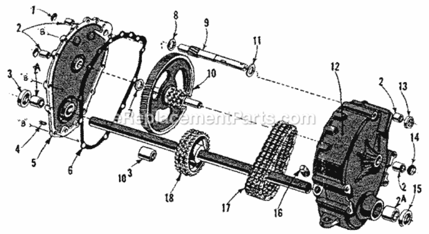 Page C Diagram and Parts List for 917575111  Craftsman Lawn Tractor