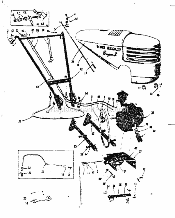 Page A Diagram and Parts List for 91757597  Craftsman Lawn Tractor