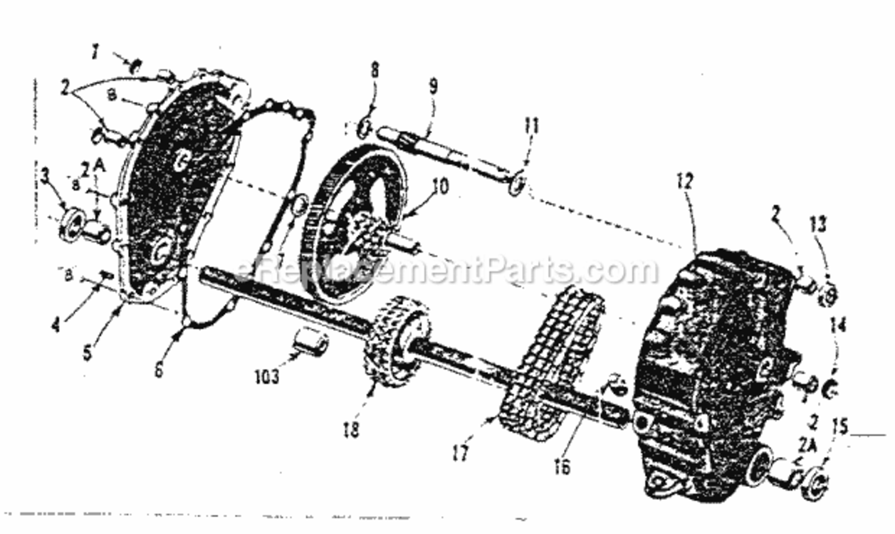 Page C Diagram and Parts List for 91757597  Craftsman Lawn Tractor
