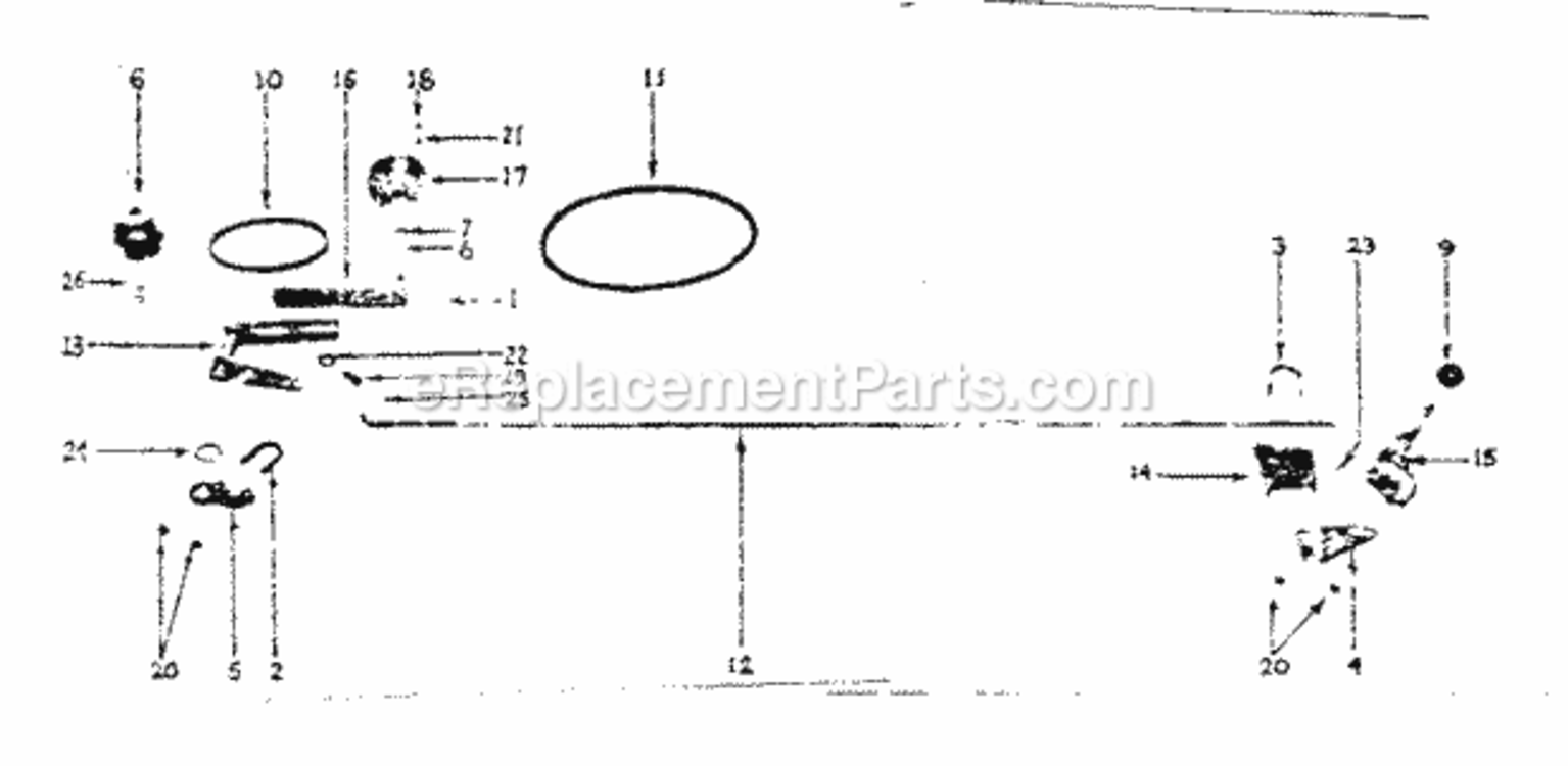 Page E Diagram and Parts List for 91757597  Craftsman Lawn Tractor