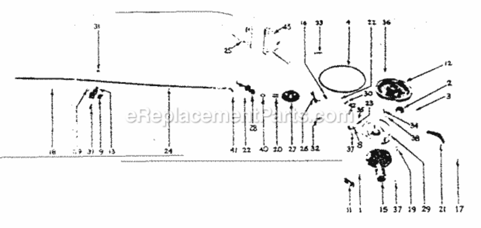 Page F Diagram and Parts List for 91757597  Craftsman Lawn Tractor