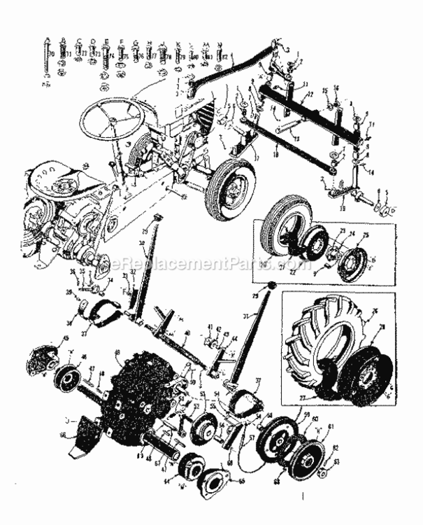Page A Diagram and Parts List for 91760613  Craftsman Lawn Tractor