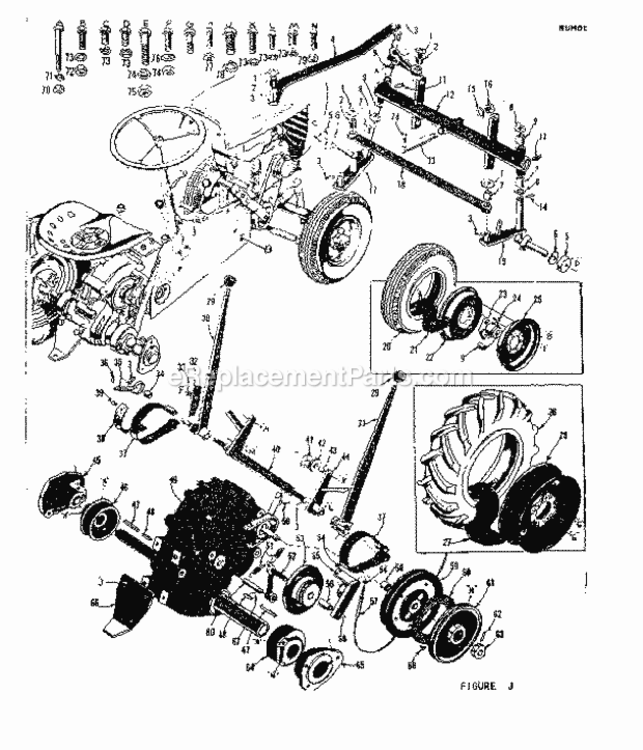 Page A Diagram and Parts List for 91760617  Craftsman Lawn Tractor