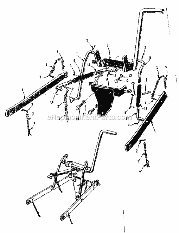 Page E Diagram and Parts List for 91760623  Craftsman Lawn Tractor